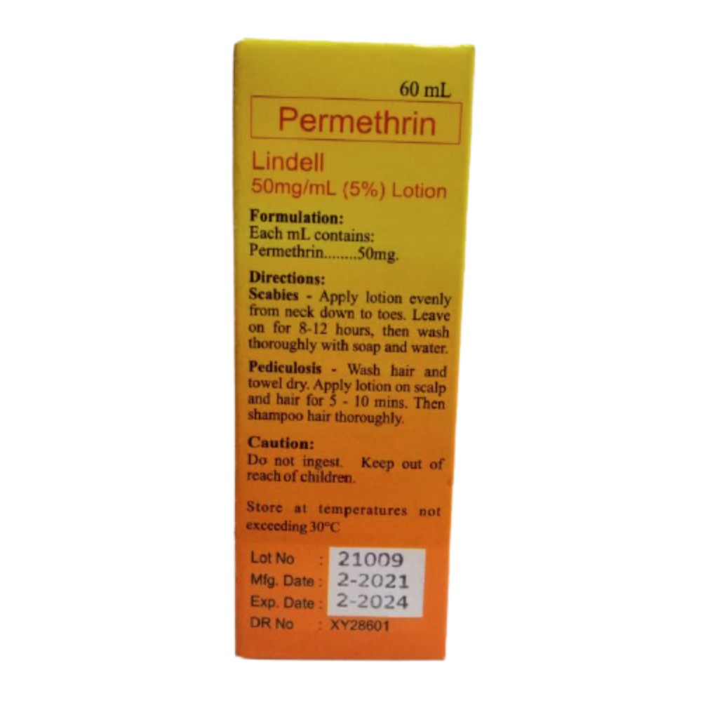 ☆Lindell Lotion 50mg/5ml for Scabies and Pediculosis 60ML♀ Shopee