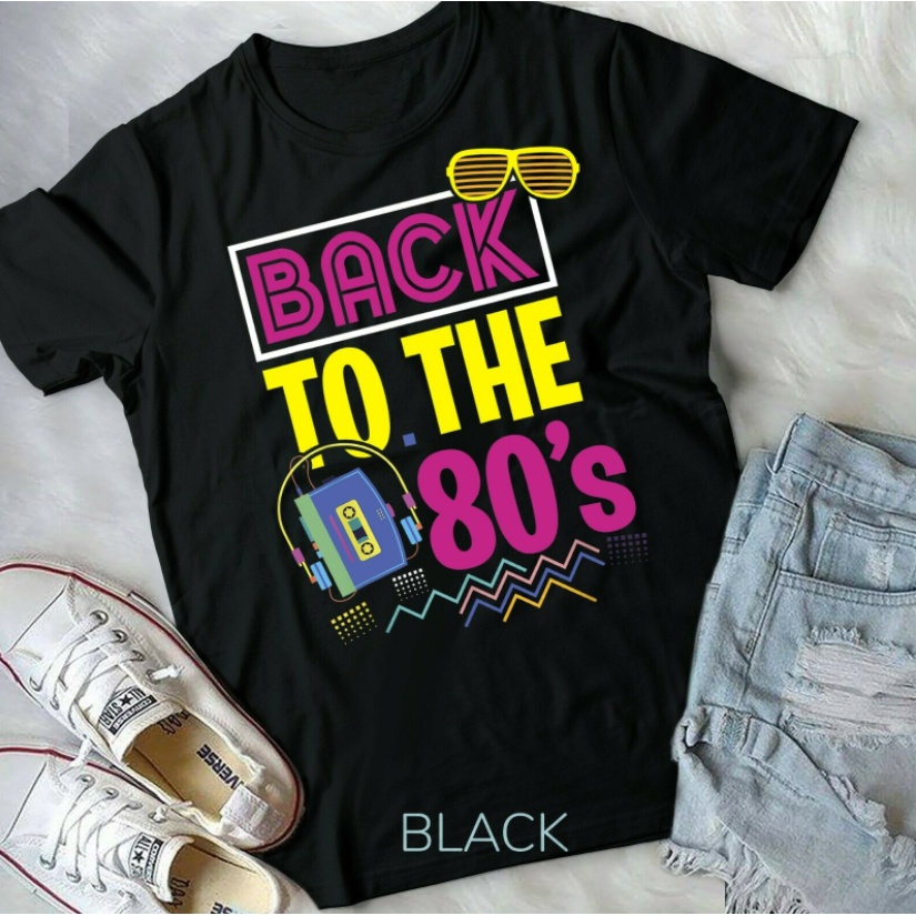 80S Party Theme Party Outfit Costume Vtge Retro Tshirt