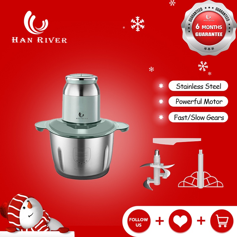 Available HAN RIVER Blender HRJRJ04 Chopper 2L Food Processor Electric