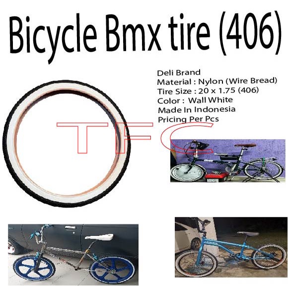 Copertoni Bici ALTALINE 20x1.75 All Black – 2 Pneumatici Per BMX, Stile Infection, Gomma Nera