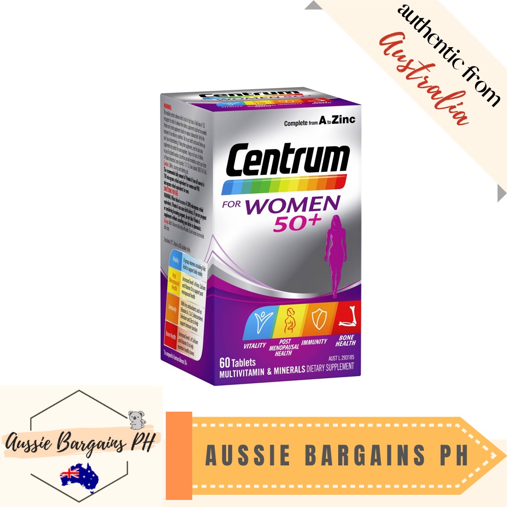 Centrum For Women 50+ 60 Pack ON SALE PLS NOTE EXPIRY DATE 10/2023
