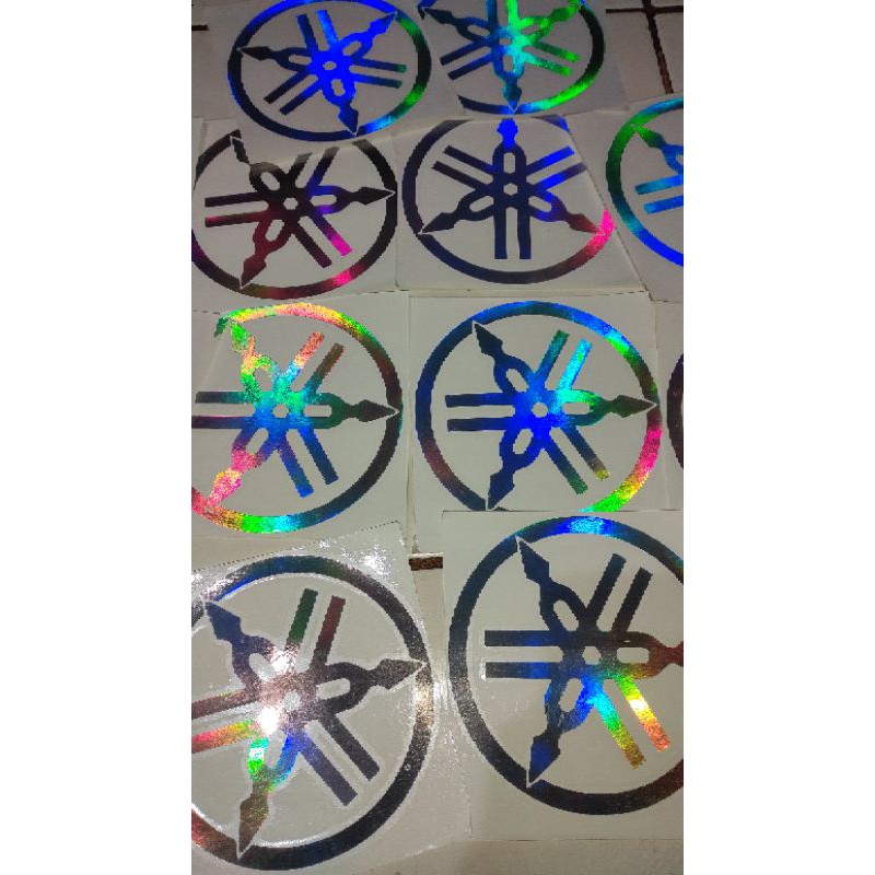 YAMAHA LOGO HOLOGRAPHIC VINYL STICKER | Shopee Philippines