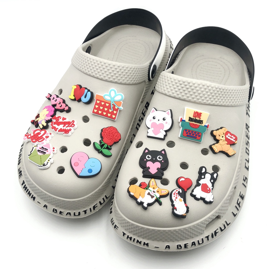 Valentine's Day design Jibbitz crocs shoes accessories buckle Charms