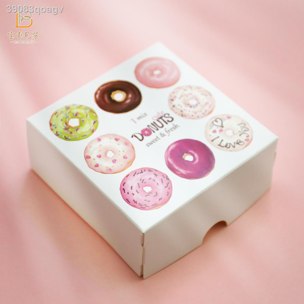 Disposable Packaging Box 1234 Donuts Packaging Box Baked Dessert Gift