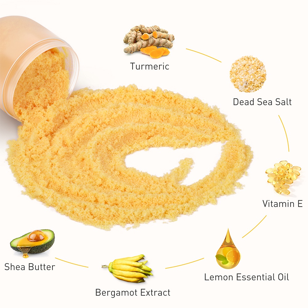 LANBENA Vitamin C Body Scrub Whitening Body Exfoliation Body Cleansing Peeling Gel Cream Body