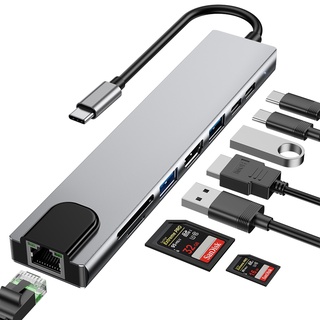 RYRA USB 3.0 Hub Dock 4Port Usb C High Speed Type C Splitter 5Gbps