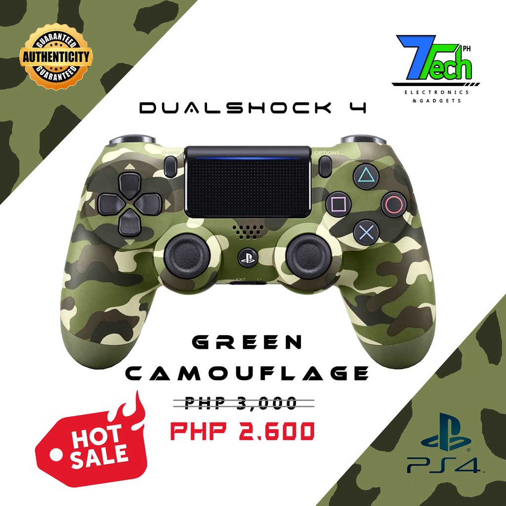 SONY PlayStation Dualshock 4 Controller Green Camouflage VERSION 2 AUTHENTIC BRAND NEW Shopee