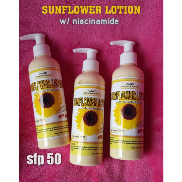 PERFUMED SUNFLOWER WITH NIACINAMIDE LOTION 250ML Shopee Philippines