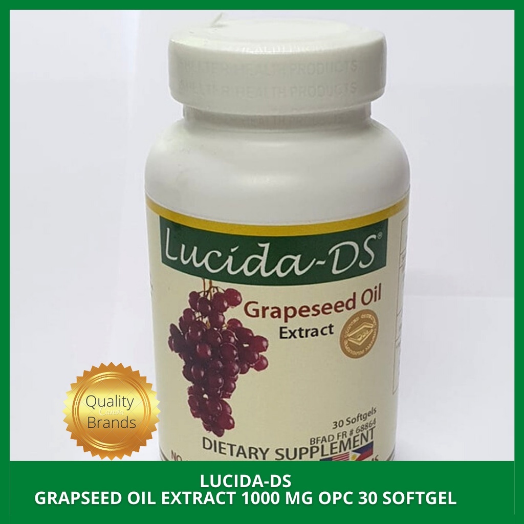 (Not Available) Grapeseed Oil Extract 1000mg OPC 30 Softgel per bottle