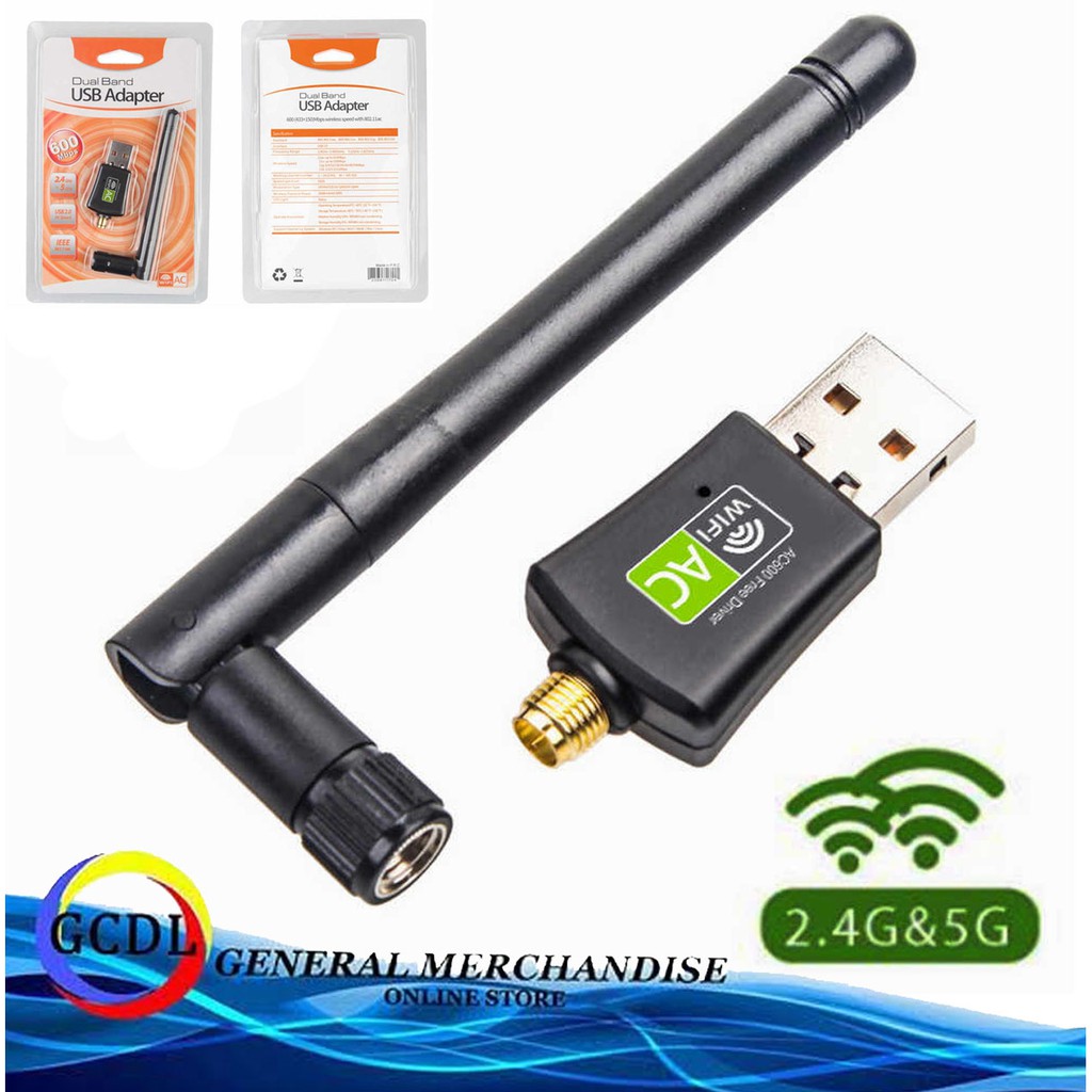 Mbps Usb Wifi Adapter Ac Ghz Ghz Dual Band Wireless Network Receiver Built In Free