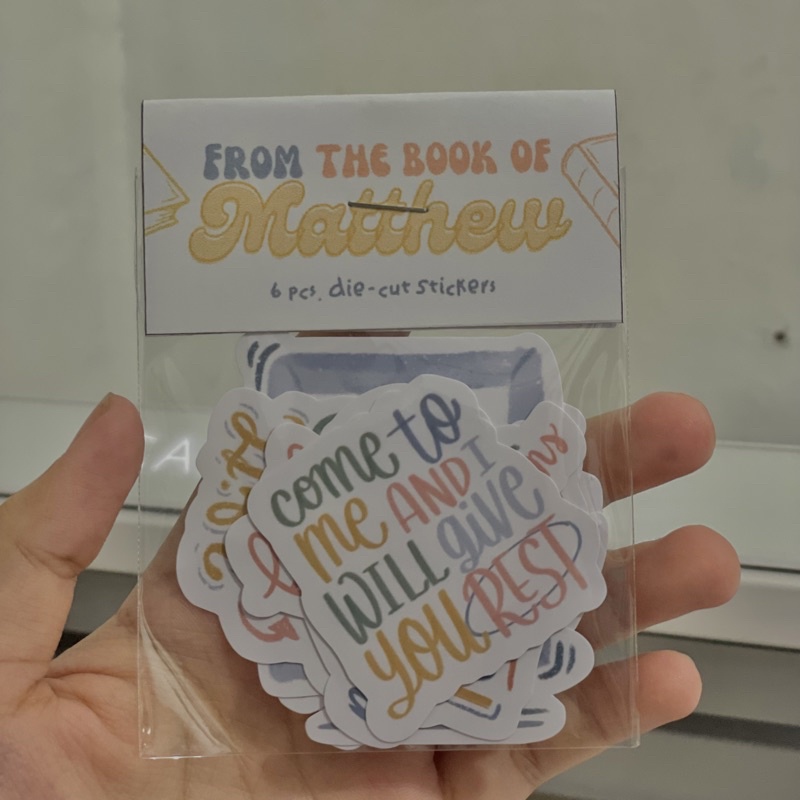 6 pcs. Stickers | From the Book of Matthew | DC015 | bible journaling ...