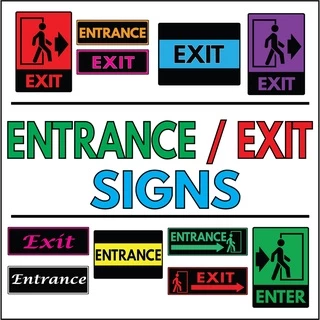 Shop entrance and exit sign for Sale on Shopee Philippines