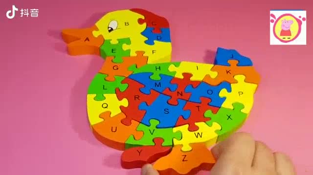 Hntob Wooden 2 in 1 Puzzle Letter Number Animal Jigsaw Learning ...