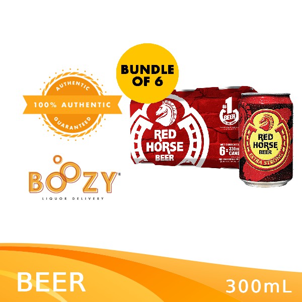 Red Horse Beer 330 Ml Can 6 Pack Shopee Philippines