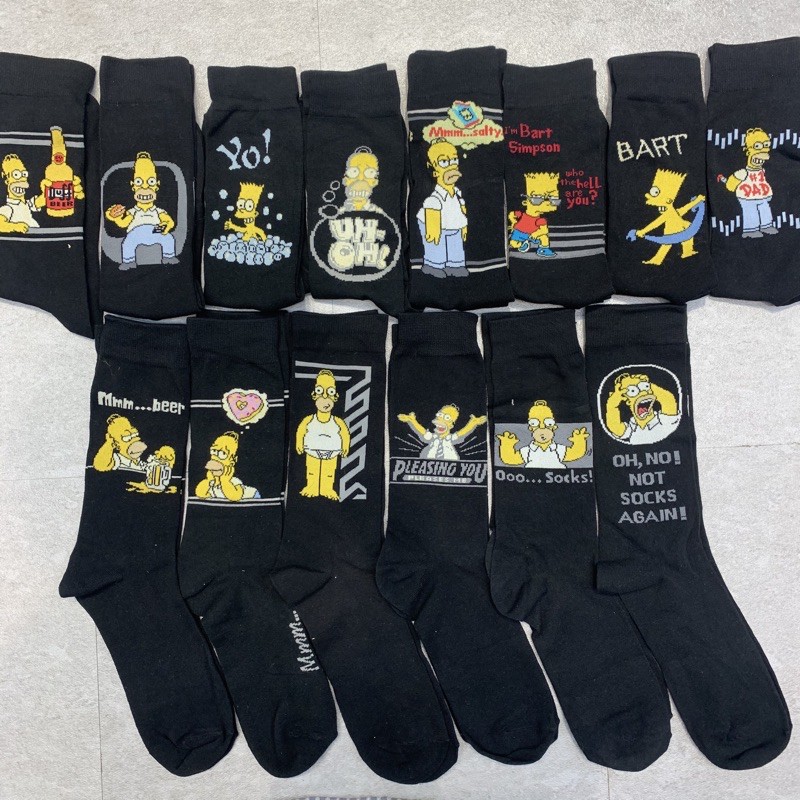 Simpson socks price for 1 pair (random delivery) | Shopee Philippines