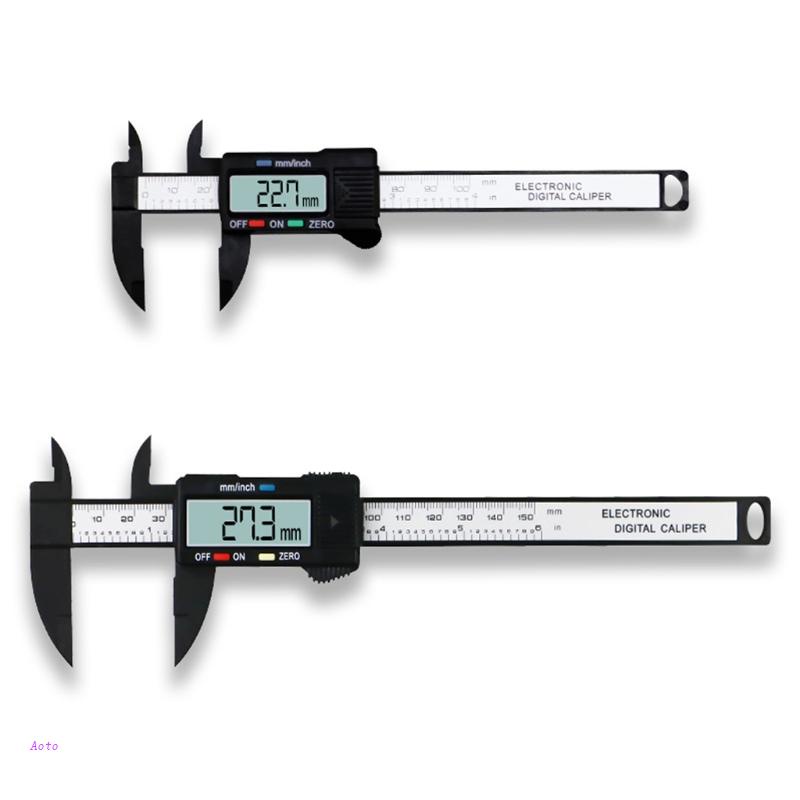 AOTO LCD Screen Digital Vernier Caliper PVC Micrometer Measure Tool ...