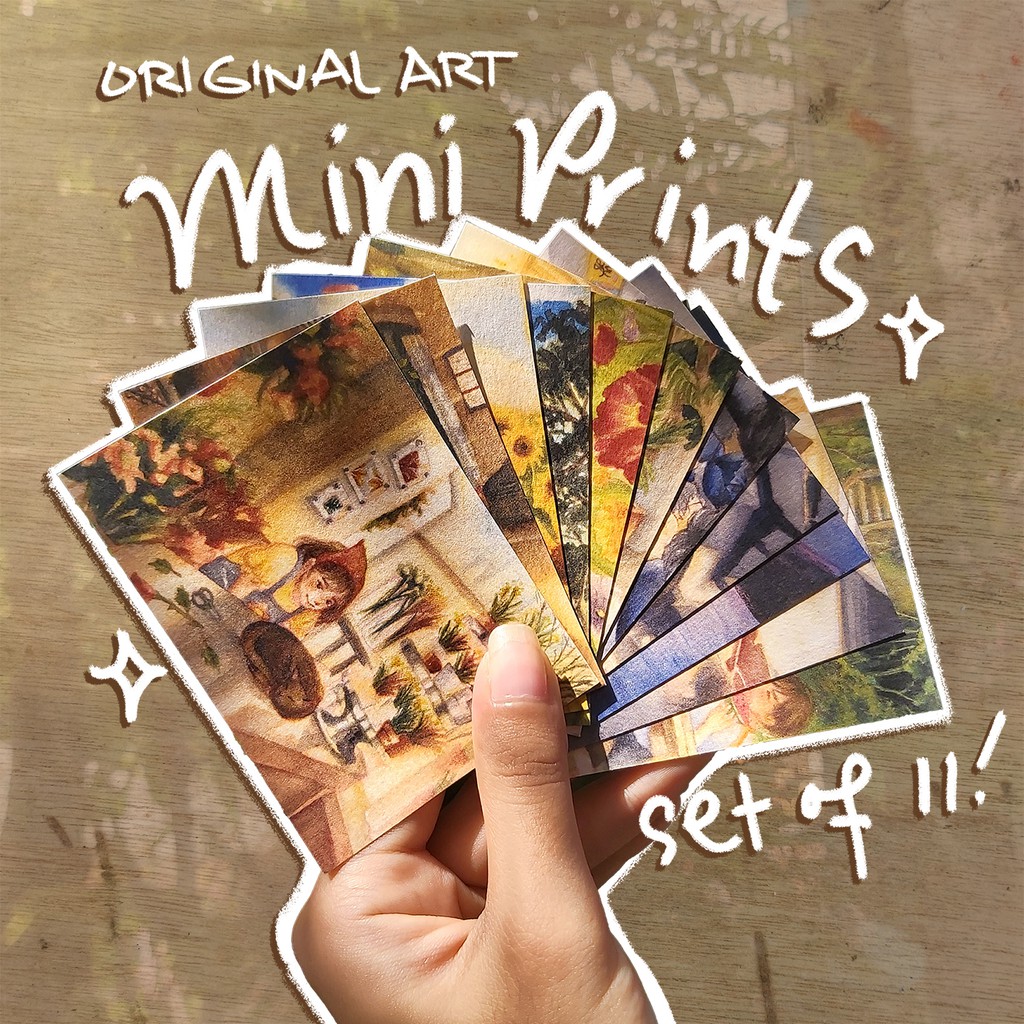 Original Illustration MINI PRINTS SET of 11 | Shopee Philippines