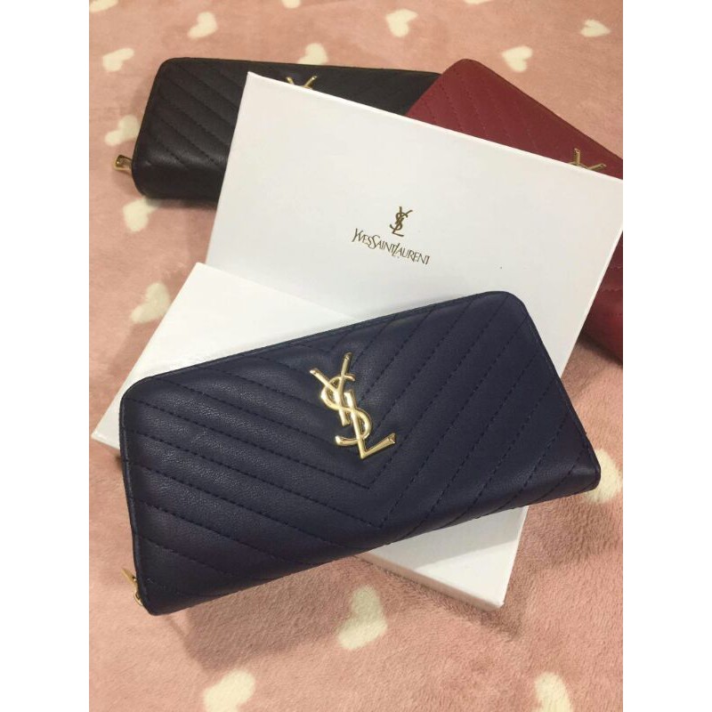 Ysl wallet online long