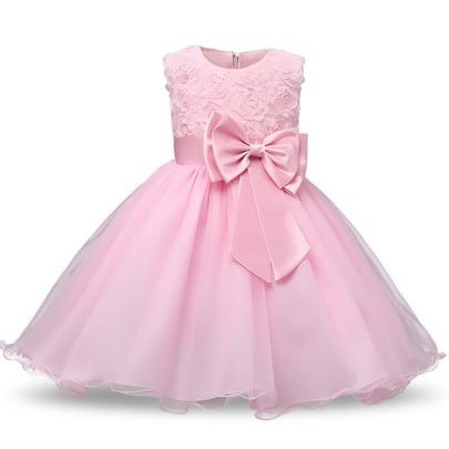 Pink princess outlet baptism dresses