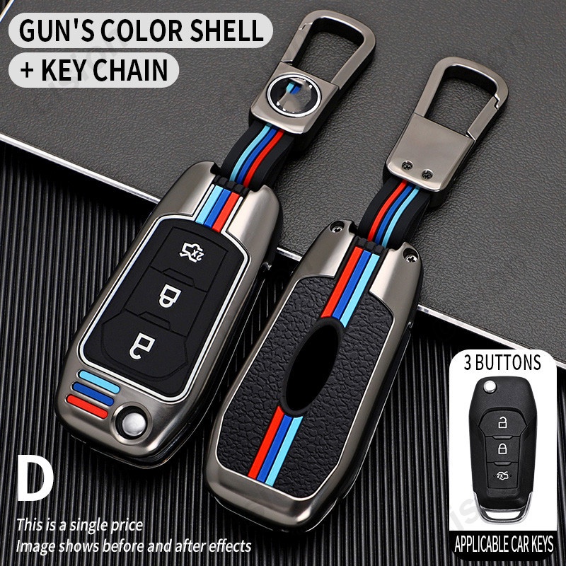 Flip Car Key Fob Cover Case For Ford Ranger Everest Explorer EcoSport ...