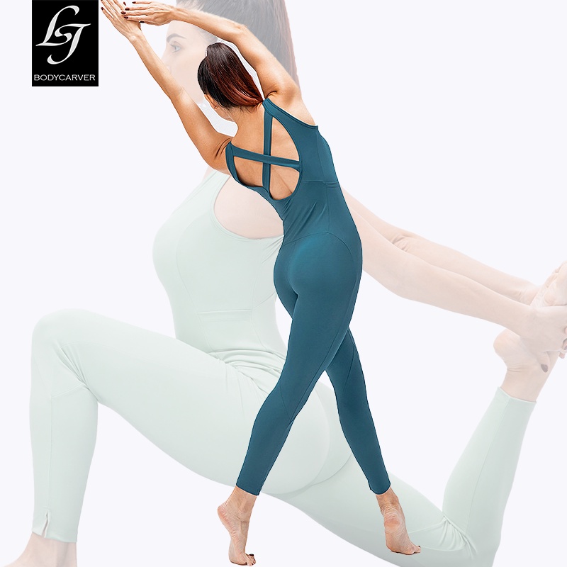 BC Onepiece Yoga Jumpsuit Women Beauty Back Leotard Women Sports