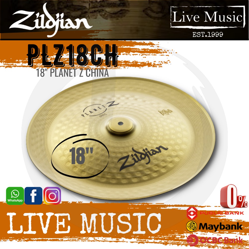 Zildjian 18" Z China Cymbal (PLZ18CH/ZP18CH) Shopee Philippines