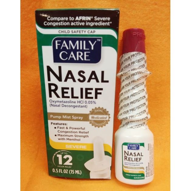 Family Care Nasal Spray Relief 15ml 