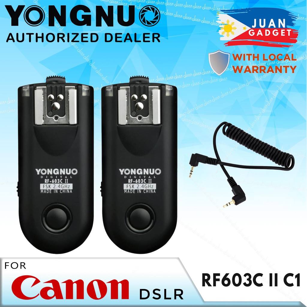 Câble Déclenchement Flash Yongnuo LS-PC635 1.1m Compatible RF603 Studio Flash 6.35mm 3.5mm