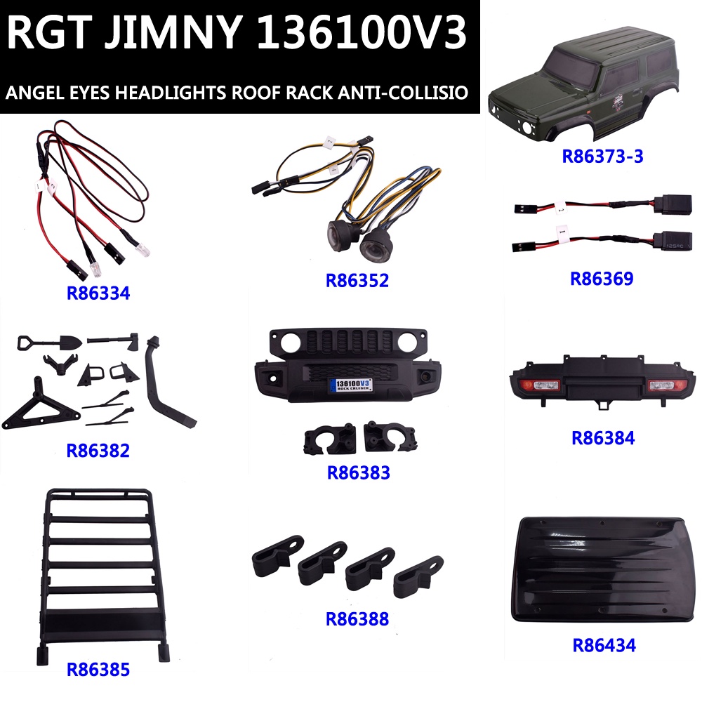 RGT 136100V3 4WD Jimny Anti-True Climbing Car Shell Accessories Angel ...