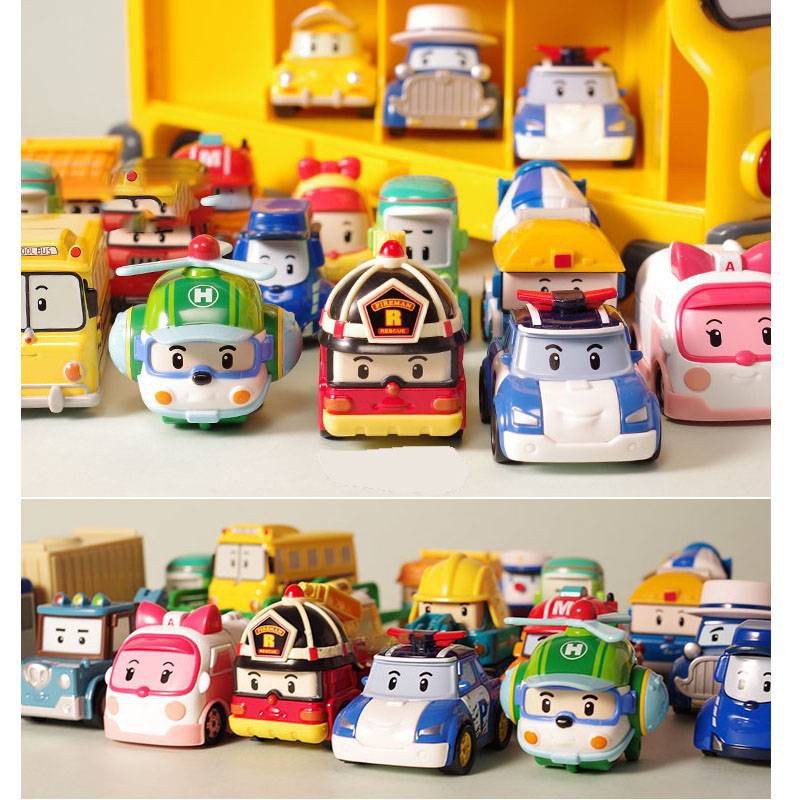 Mobil mainan anak Robcar Poli Korea Perley police car alloy car models ...
