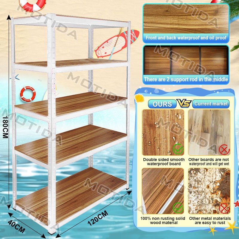 Moisture and rust prevention Shelf 5 Laye Rack Storage Shelves Shelf