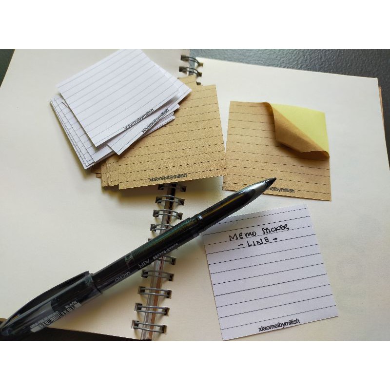 24 sheets Basic Memo Sticker Line Design | Journaling Sticker | Memo ...