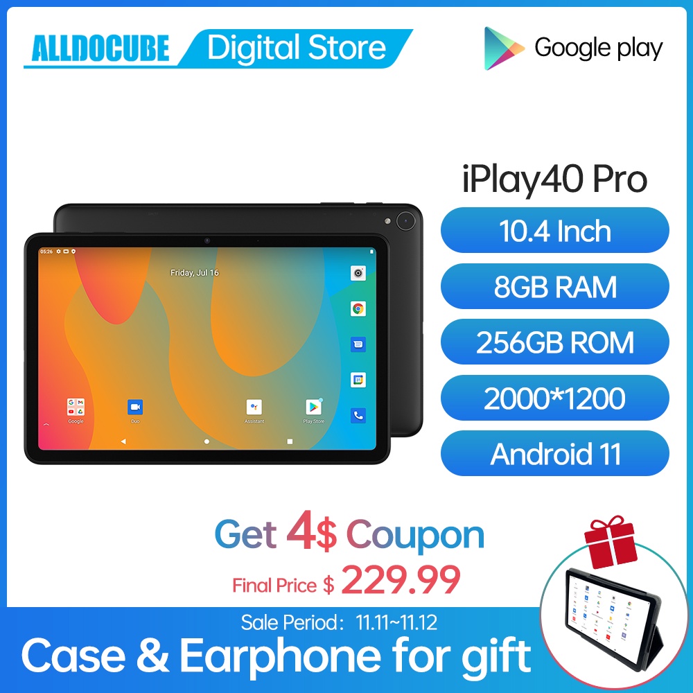 ☁Alldocube iPlay 40 Pro 10.4 Inch Tablet 8G RAM 256GB ROM T618 Octa Core  Android 11 2000x1200 4G LTE | Shopee Philippines