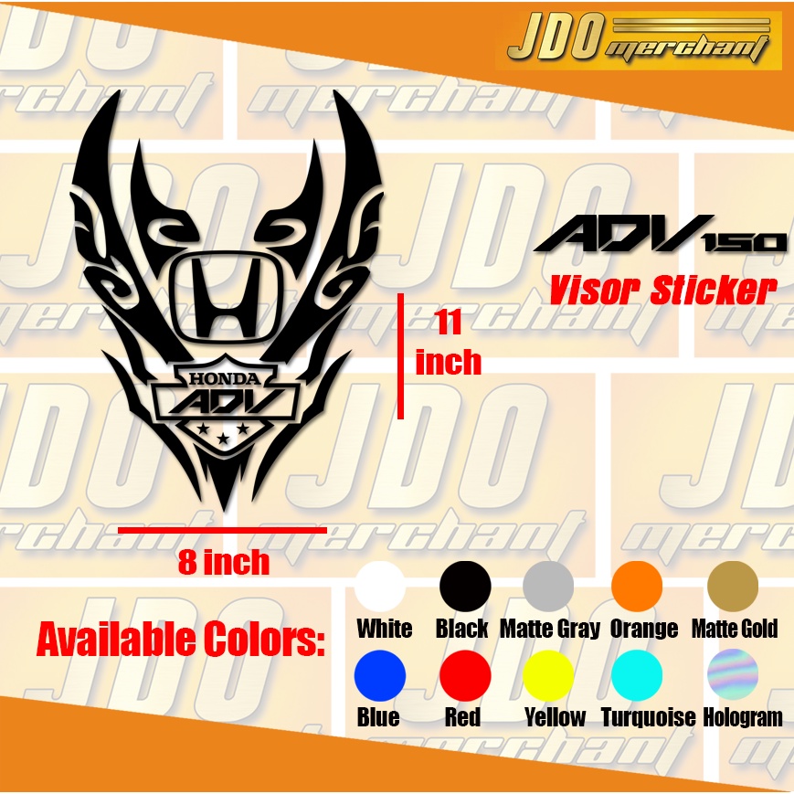 Honda ADV Visor Sticker | Shopee Philippines