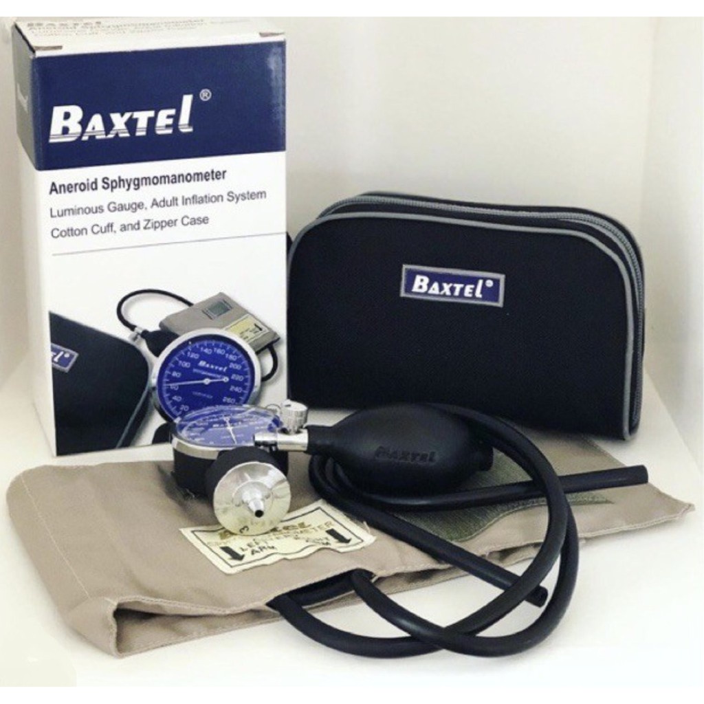 Baxtel Aneroid Sphygmomanometer with DoubleHead Stethoscope for pedia