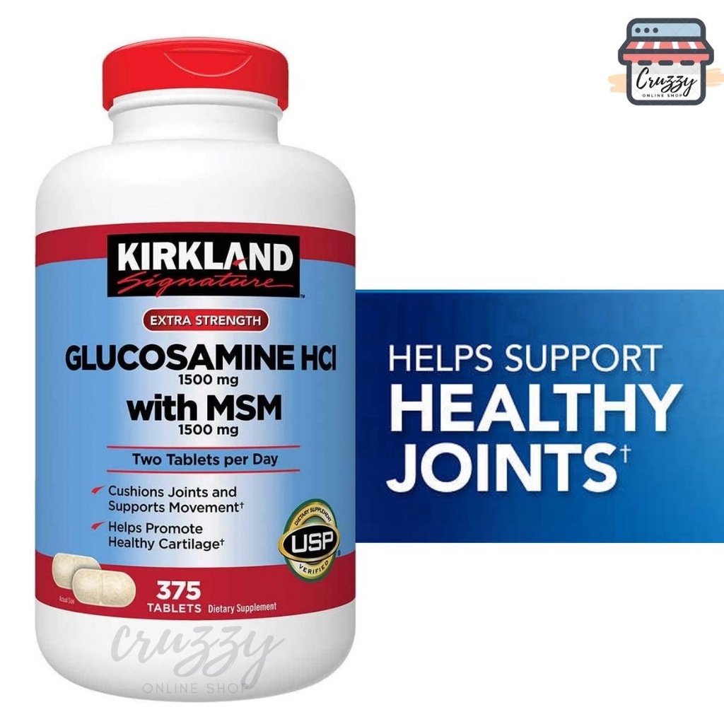 Kirkland Signature Glucosamine with MSM, 375 Tablets Shopee Philippines