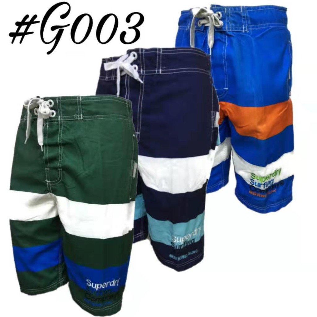 RMY Mens Shorts Pattern Stripes Garterized With Waist tie With Mesh ...