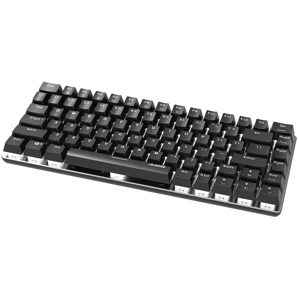 Ajazz AK33 Gaming Mechanical Keyboard 82 Keys Blue/Black Switch White ...