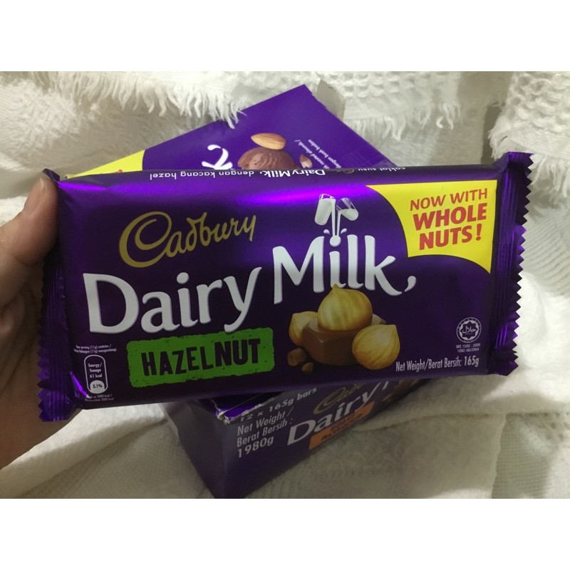 Cadbury Dairy Milk Hazelnut 165g Shopee Philippines