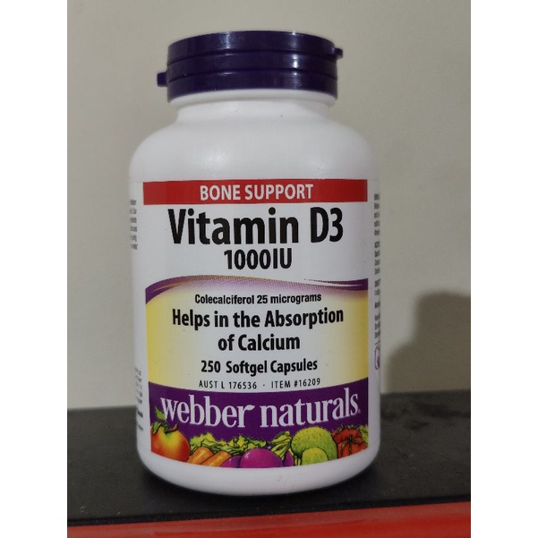 ber Naturals Vitamin D3 1000iu 25mcg softgel d bone teeth