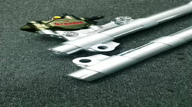 Lighten Front Shock w/TurtleBack Brembo Caliper for Wave125/Wave100 ...