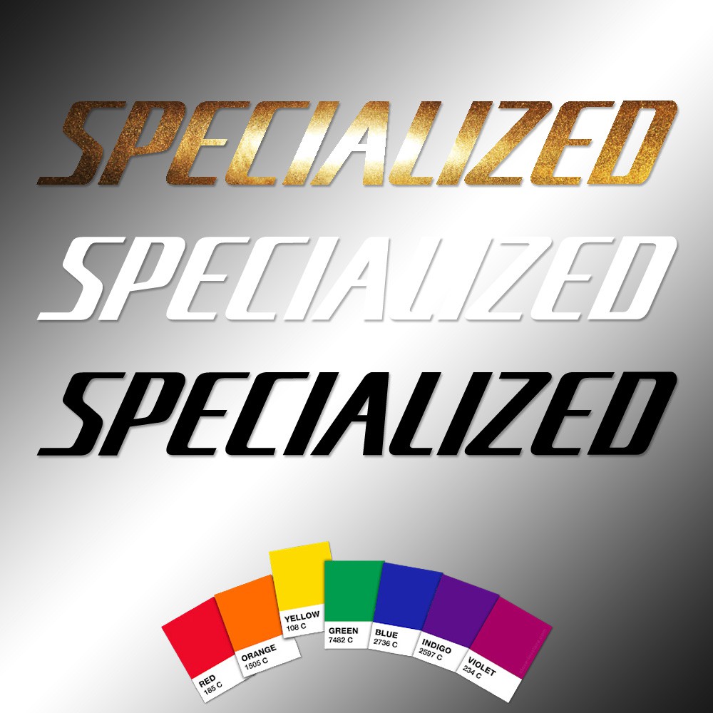Stickers | (2) Specialized Bikes | S-Works | Weather Proof diecut ...