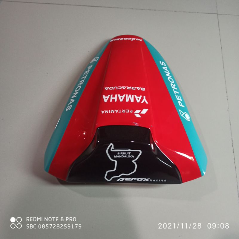 Single seater race seat cover Yamaha Aerox nvx free to the name etc