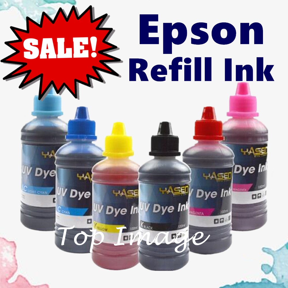 Yasen Refill Ink Premium Uv Dye Ink For Epson Eco Tank Printer 100ml Shopee Philippines 7022