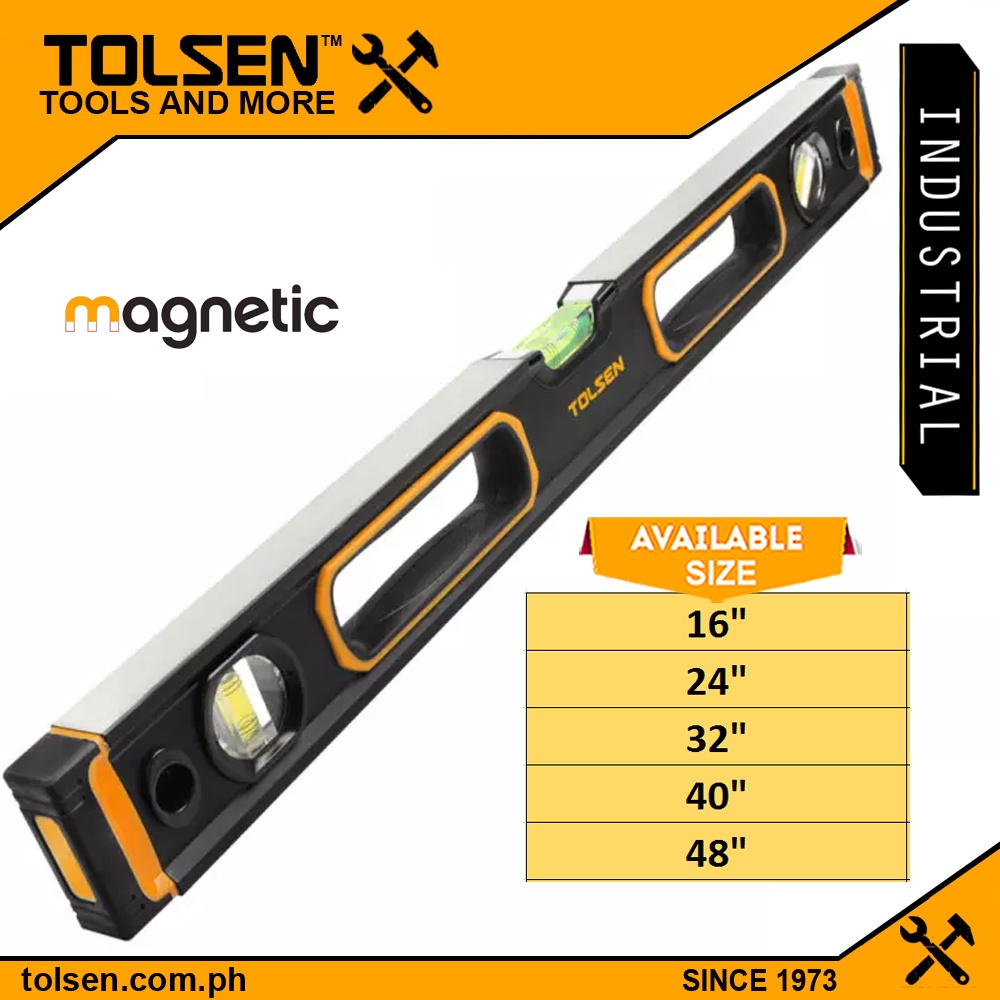 Tolsen Industrial Spirit Leveler with Magnet (16