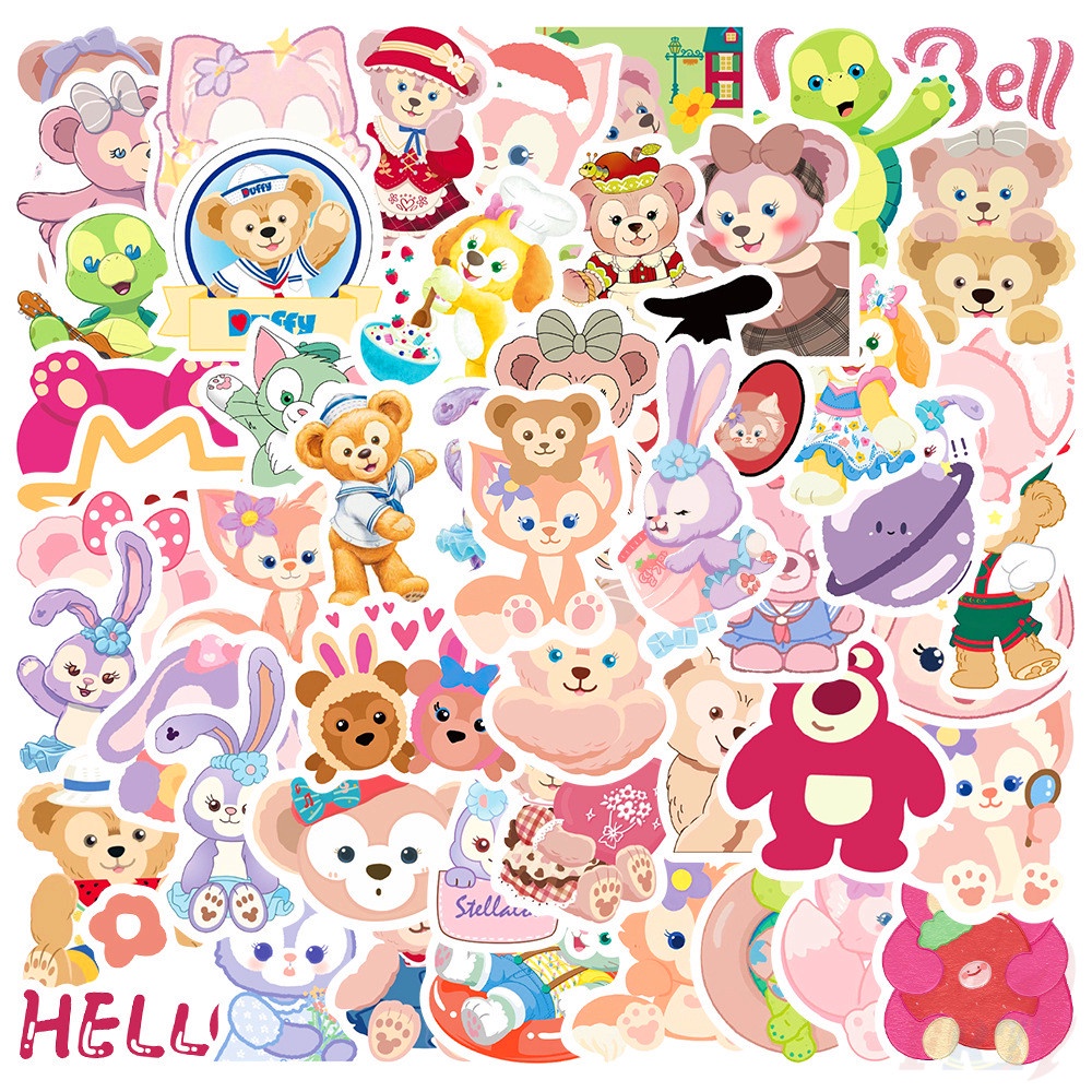 50Pcs/Set Duffy Lotso LinaBell Series 02 Mini Stickers DIY Fashion ...