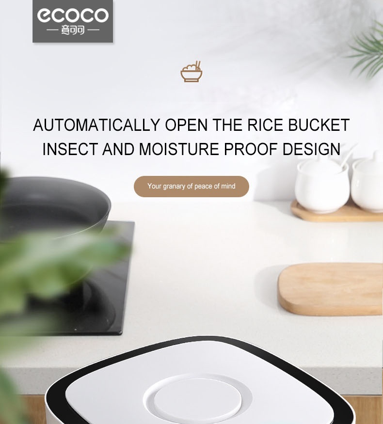 ECOCO 5/10KG Kitchen Nano Bucket Insect-proof Moisture-proof Sealed ...