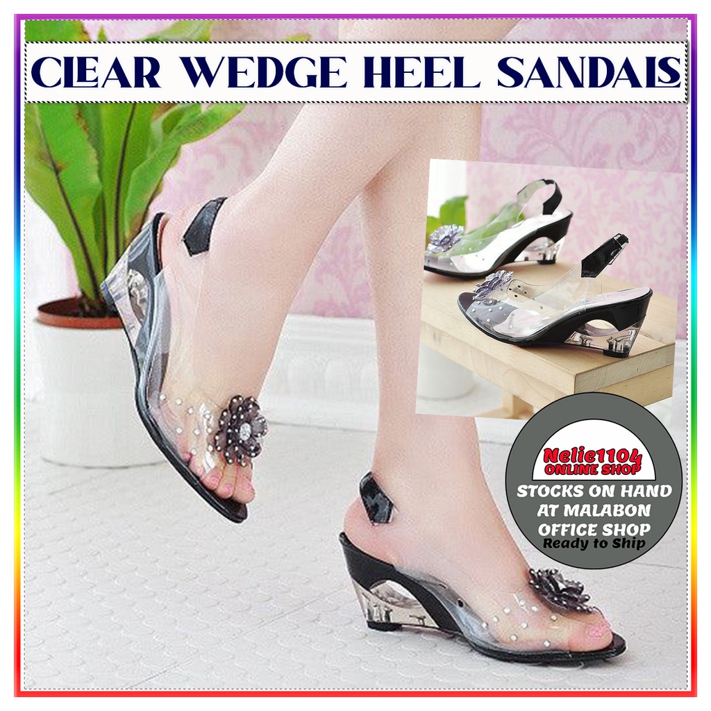 Size 7 transparent crystal shoes sandals shoes Cinderella shoes