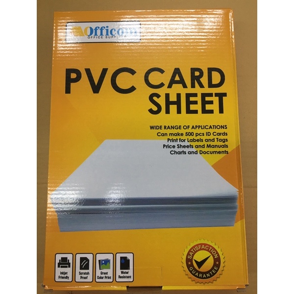 Pvc Card Sheet A4 Size