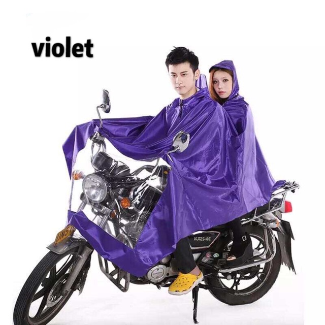 Double raincoat for fashion motorcycle